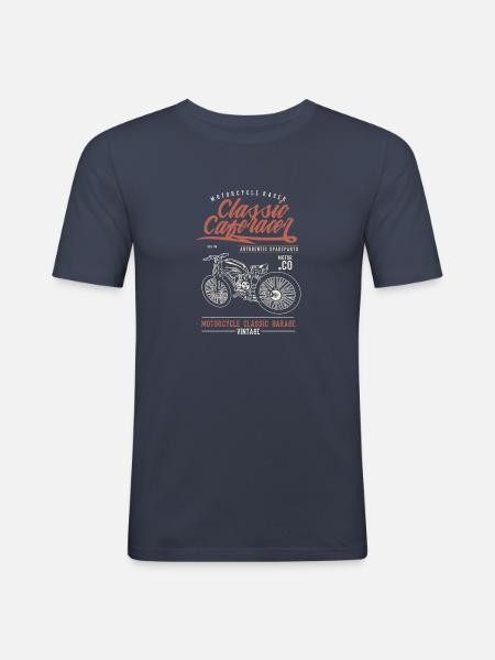 Cafe Racer - Men's Slim Fit T-Shirt - navy