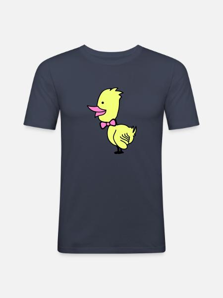 Duck - Men's Slim Fit T-Shirt - navy