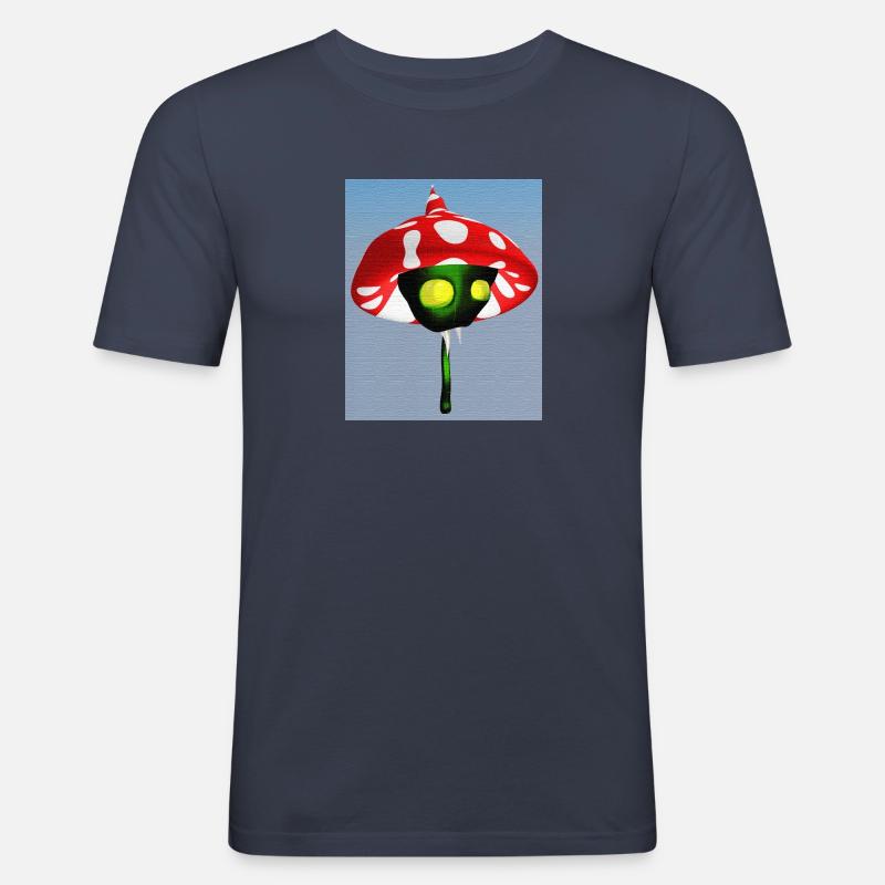Toadstool Vampire - Men's Slim Fit T-Shirt - navy