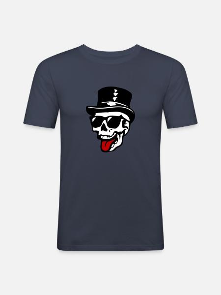 Groom Skeleton - Men's Slim Fit T-Shirt - navy