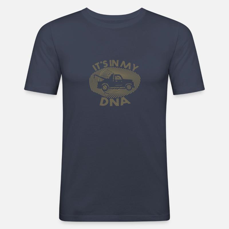 Abschleppfahrer Geschenkideen - Männer Slim Fit T-Shirt - Navy