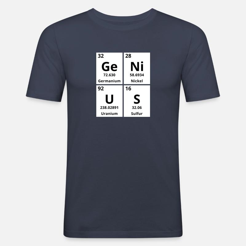 Genie - Männer Slim Fit T-Shirt - Navy