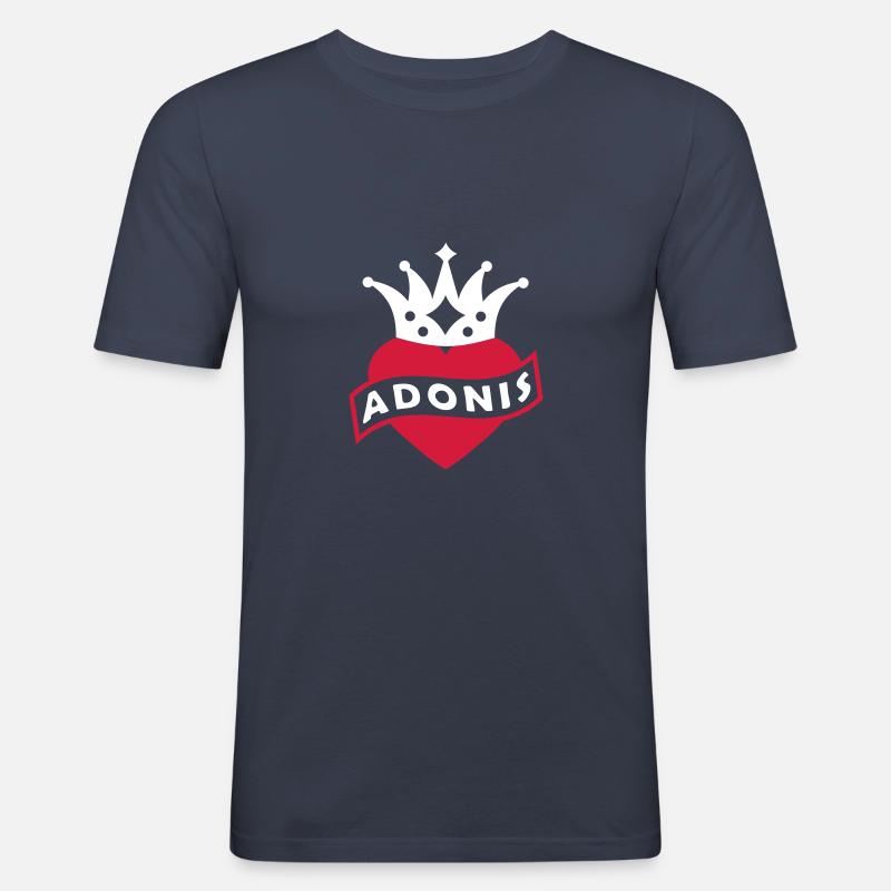 Mit Herz & Krone - ADONIS - Männer Slim Fit T-Shirt - undefined