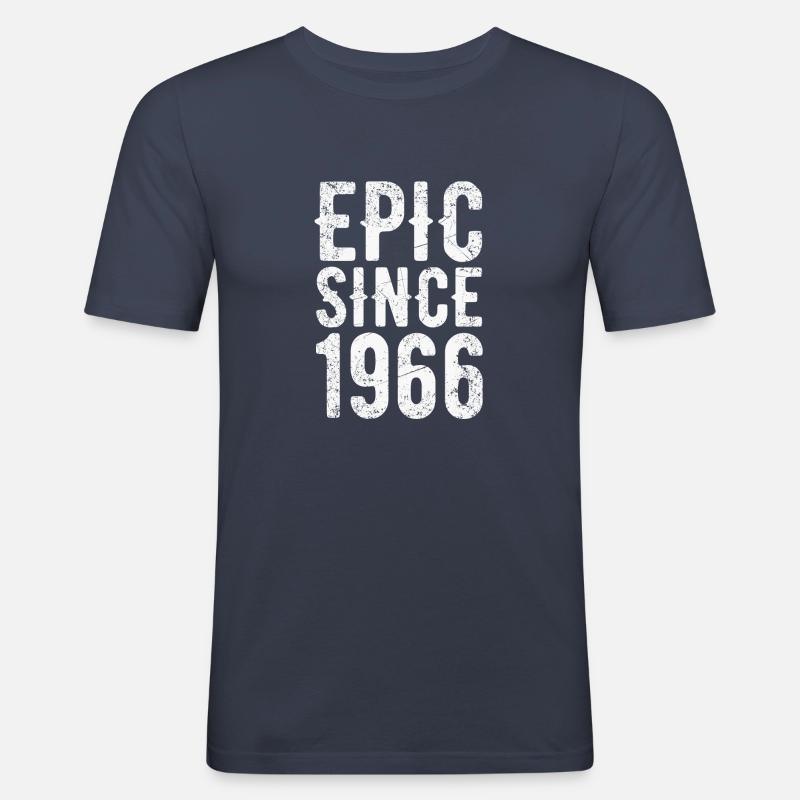 Epic since 1966 - Männer Slim Fit T-Shirt - Navy