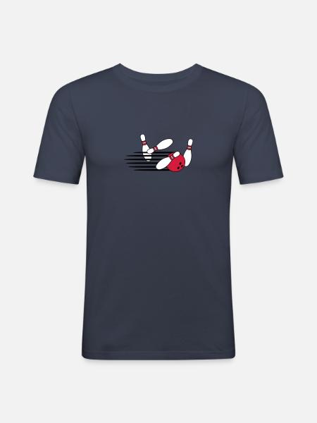 Fast Bowling Throw - T-shirt près du corps Homme - bleu marine