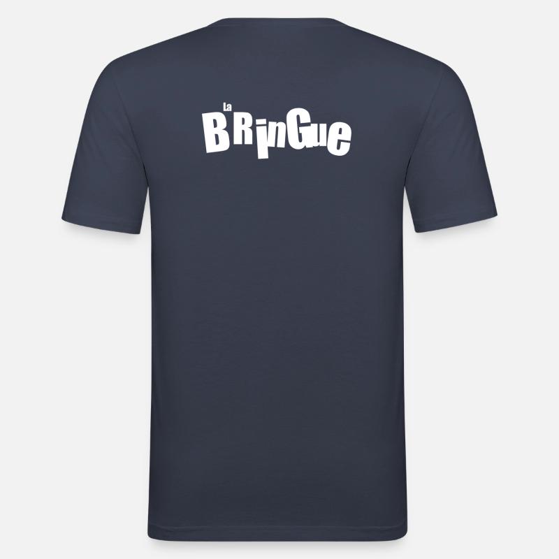 Der Bringue - Männer Slim Fit T-Shirt - Navy
