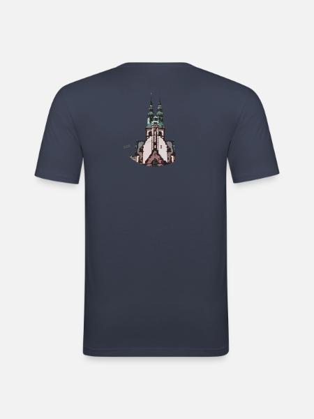 1908 Friedenskirche Kassel - Männer Slim Fit T-Shirt - Navy