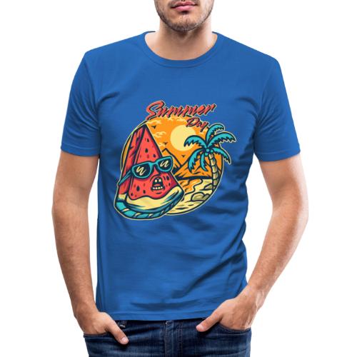 Summer Day - Wassermelone - Männer Slim Fit T-Shirt