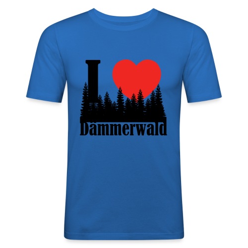I LOVE DÄMMERWALD - Herre Slim Fit T-Shirt