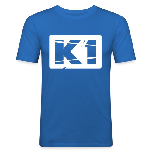 K1 Badge - Mannen slim fit T-shirt