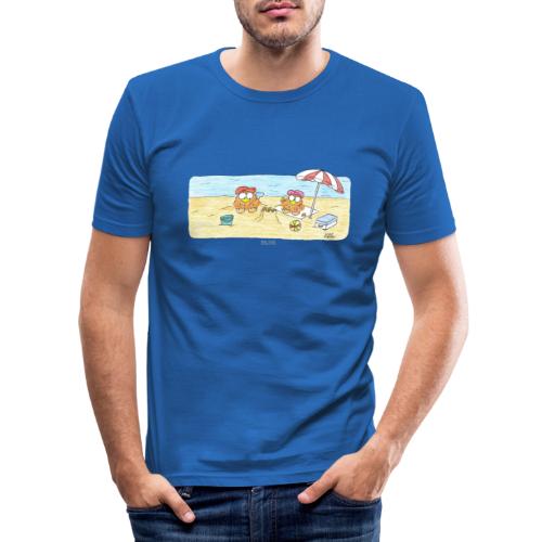 Diversión en la Playa - Camiseta ajustada hombre