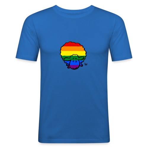 Rainbow Pride Sheep - Slim Fit T-shirt herr