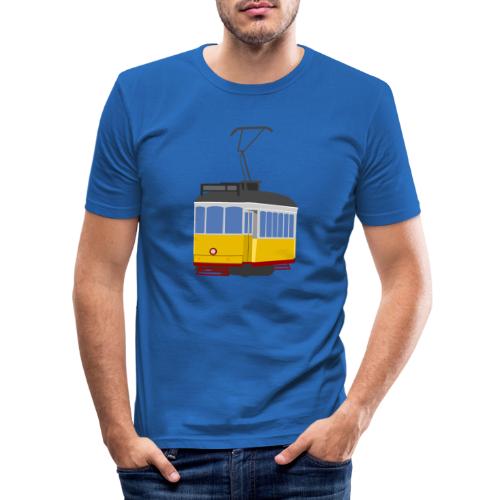 Tram car yellow - Men's Slim Fit T-Shirt