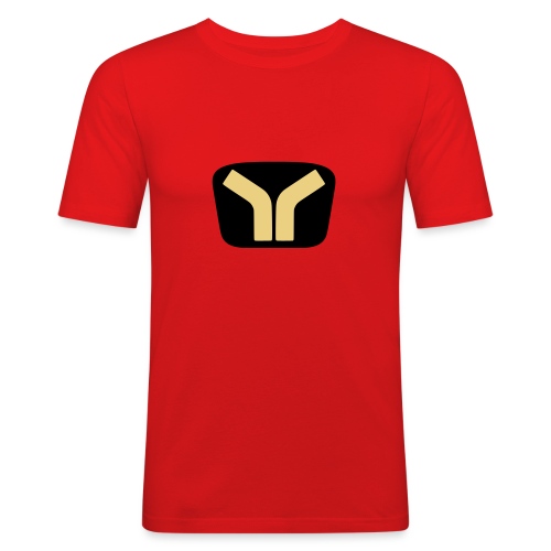 Yugo logo colored design - Men's Slim Fit T-Shirt