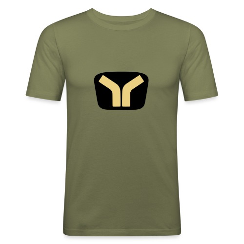 Yugo logo colored design - Men's Slim Fit T-Shirt