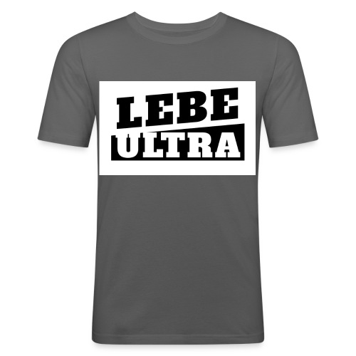 ultras2b w jpg - Männer Slim Fit T-Shirt