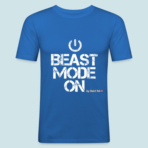 beast mode png - Mannen slim fit T-shirt