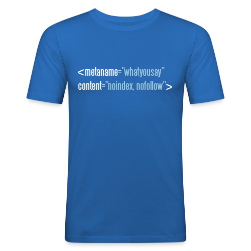 HTML no follow - Männer Slim Fit T-Shirt