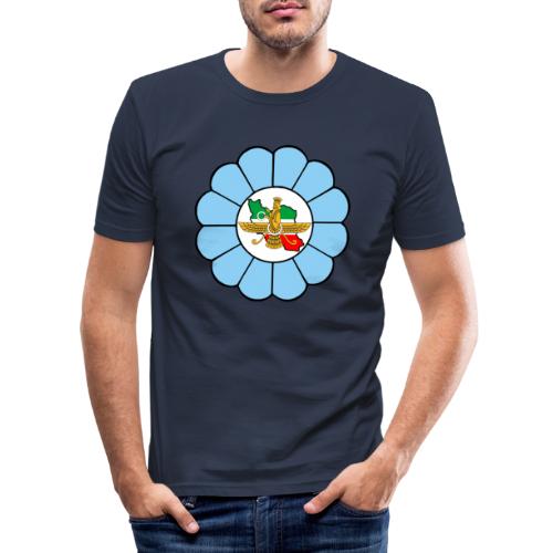 Faravahar Iran Lotus Colorful - Männer Slim Fit T-Shirt