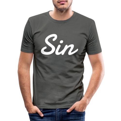 Simplified White - Männer Slim Fit T-Shirt
