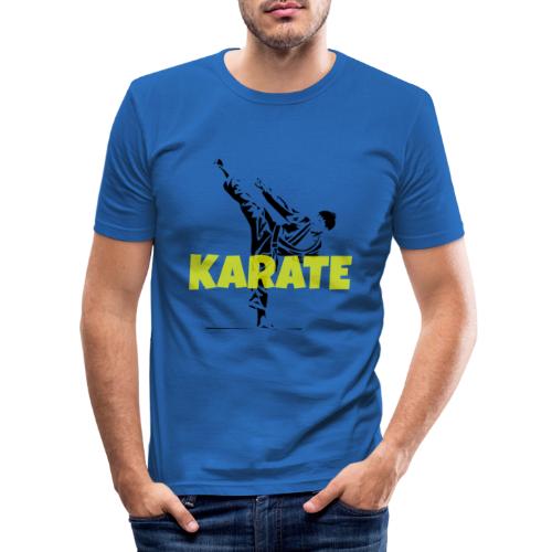 Karate High Kick - Männer Slim Fit T-Shirt