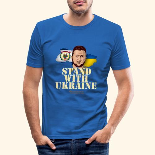 Ukraine West Virginia - Männer Slim Fit T-Shirt