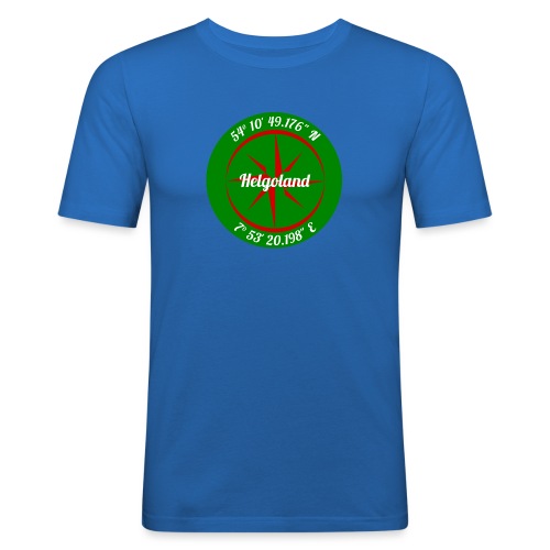 Koordinaten Helgoland - Männer Slim Fit T-Shirt