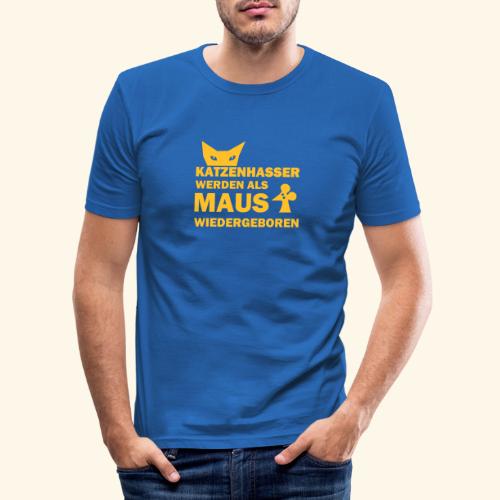 katzenhasser - Männer Slim Fit T-Shirt