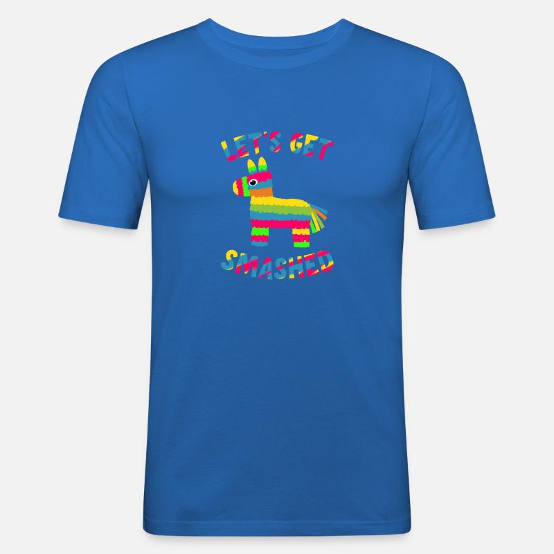 Let's Get Smashed Pinata - Männer Slim Fit T-Shirt - Königsblau
