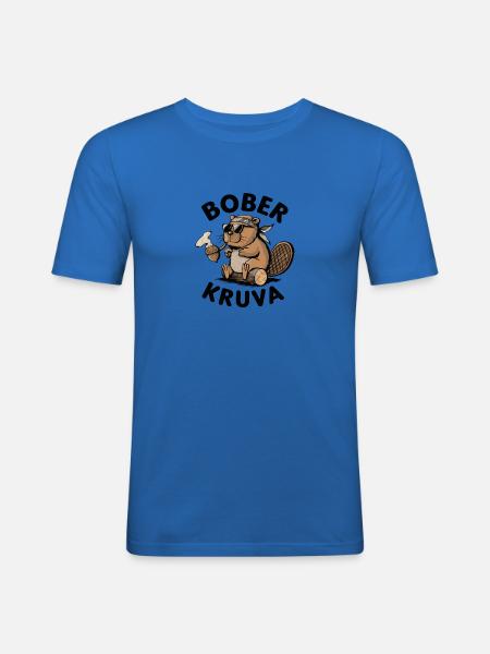 Bober der bieber - Männer Slim Fit T-Shirt - Königsblau