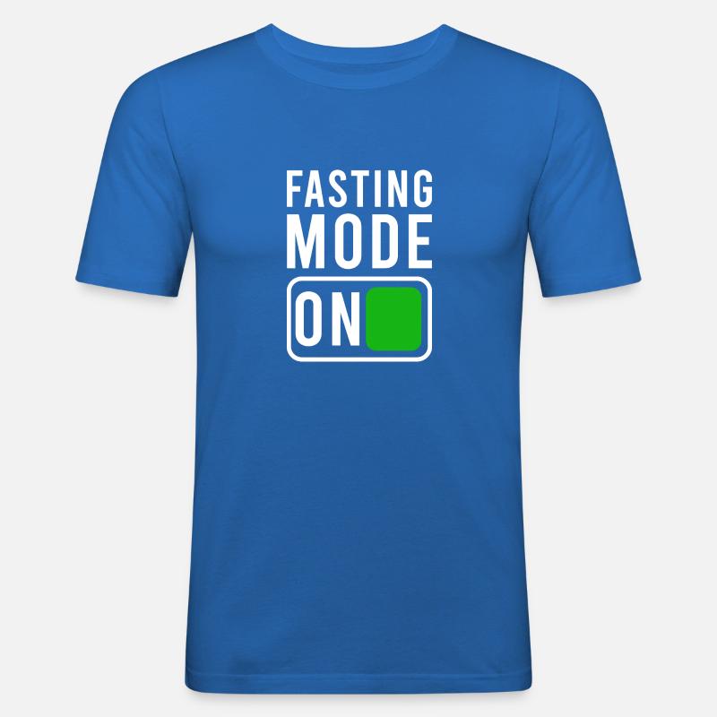 Fasting mode on Ramadan - Men's Slim Fit T-Shirt - royal blue