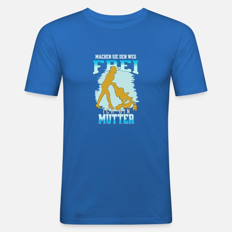 Mutter hat es Eilig - Männer Slim Fit T-Shirt - Königsblau