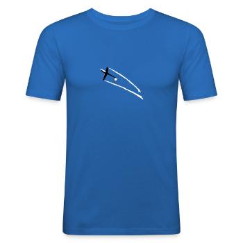 kunstflug Segelflugzeug Segelfliegen Segelflieger - Männer Slim Fit T-Shirt - Königsblau - Vorne - Jaron (178cm)