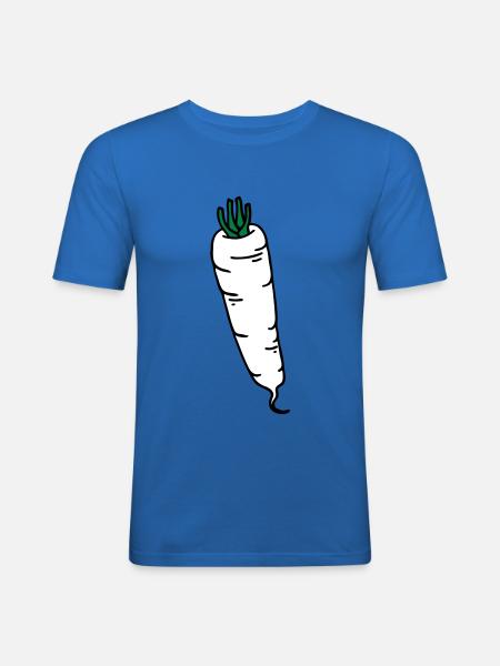 Radish radis - Men's Slim Fit T-Shirt - royal blue