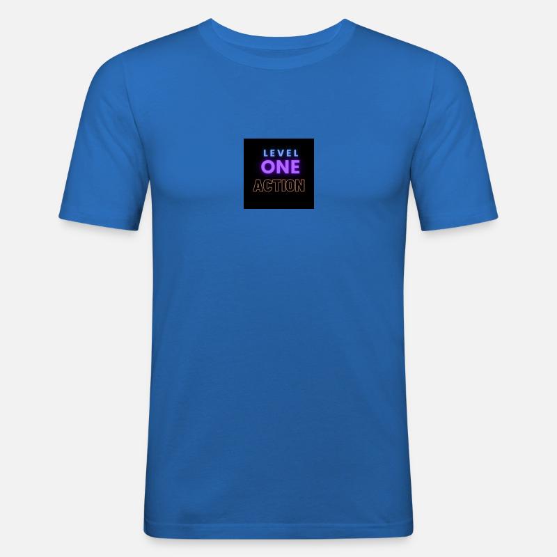 Gamer Pullover - Männer Slim Fit T-Shirt - Königsblau