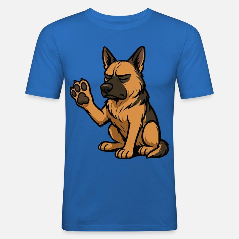 Deutscher Schäferhund Schäferhunde Schäferhunde - Männer Slim Fit T-Shirt - Königsblau