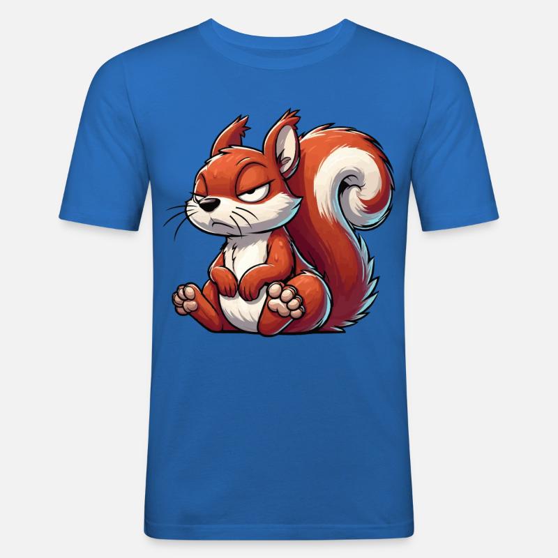 Eichhörnchen Eichhorn Eichhörnchenliebhaber Nager - Männer Slim Fit T-Shirt - Königsblau