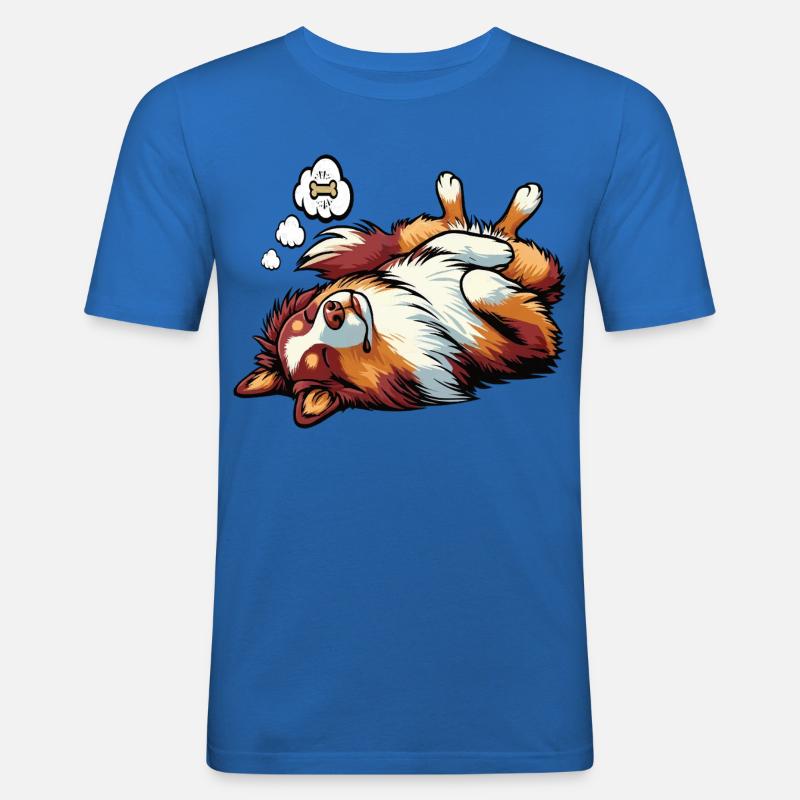 Australian Shepherd Aussie Aussiebesitzer Aussies - Männer Slim Fit T-Shirt - Königsblau