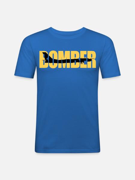 Bomber Tu-95 - Men's Slim Fit T-Shirt - royal blue