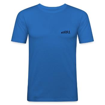 Evolution - T-shirt près du corps Homme - bleu roi - Devant - Jaron (178cm)