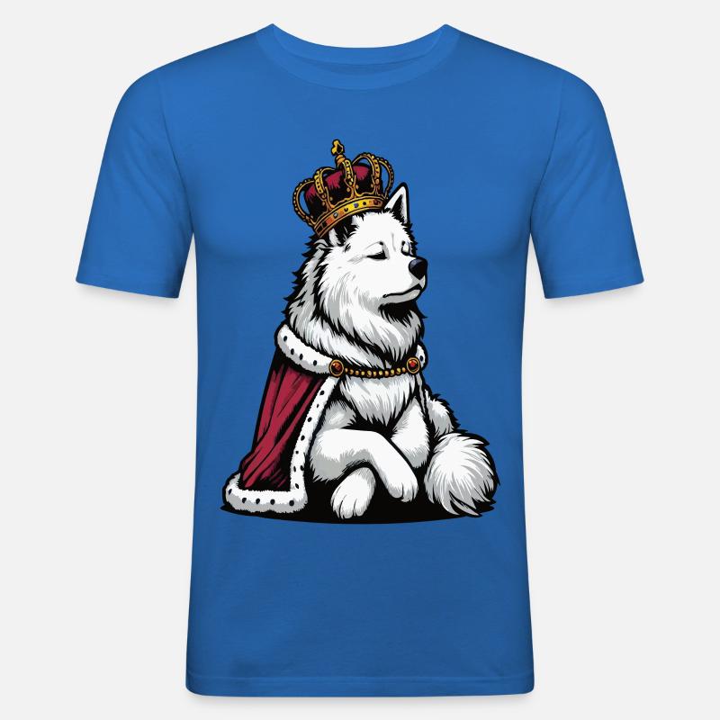 Weißer Schäferhund Schäferhund Schäferhunde - Männer Slim Fit T-Shirt - Königsblau