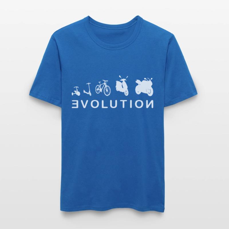 Evolution Biker 2- Entwicklung eines Biker 2.0 Männer Slim Fit T-Shirt