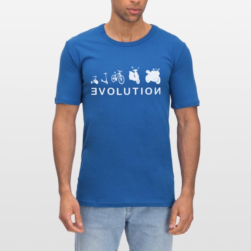 Evolution Biker 2- Entwicklung eines Biker 2.0 Männer Slim Fit T-Shirt
