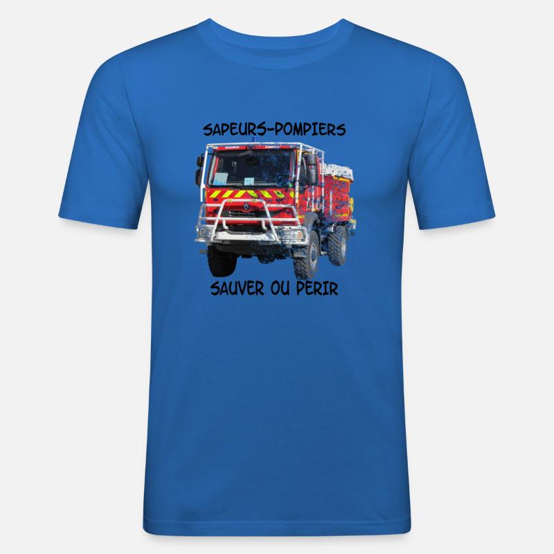 ccf speichern oder untergehen - Männer Slim Fit T-Shirt - Königsblau