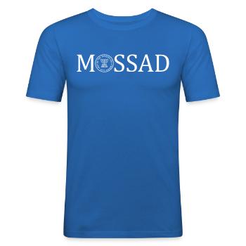 Mossad Since 1949 Israel IDF Army - Männer Slim Fit T-Shirt - Königsblau - Vorne - Jaron (178cm)