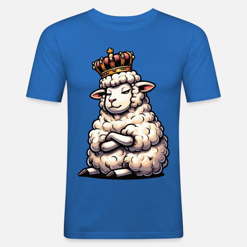 Schaf Schafe Schäfer Schafhalter Schafbock - Männer Slim Fit T-Shirt - Königsblau