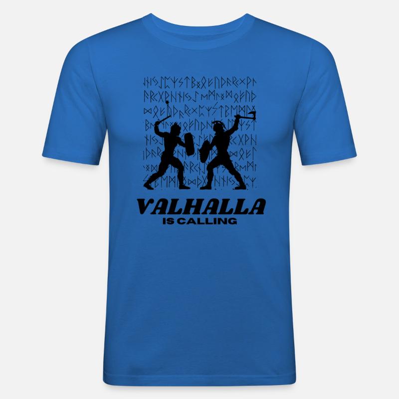 Viking Valhalla is calling - Männer Slim Fit T-Shirt - Königsblau