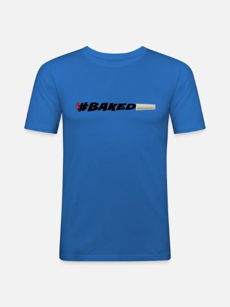 Joint Baked - Männer Slim Fit T-Shirt - Königsblau