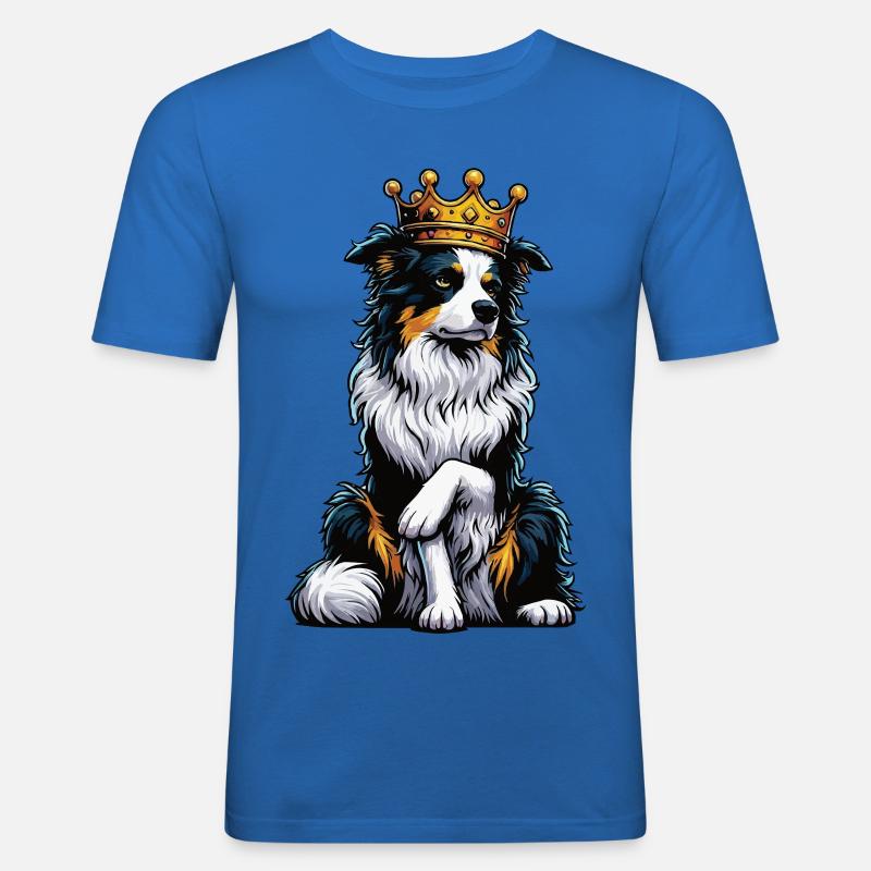 Australian Shepherd Aussie Aussiebesitzer Aussies - Männer Slim Fit T-Shirt - Königsblau