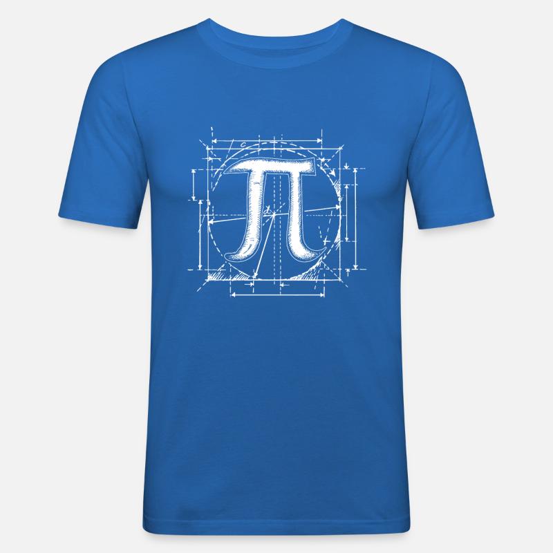 Math Pi math complex - Men's Slim Fit T-Shirt - royal blue